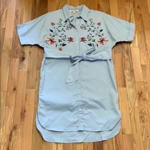 Embroidered Shirtdress